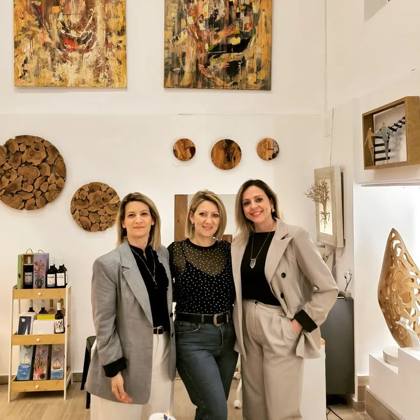 Visitors at Reborn Project Gallery, Skiathos