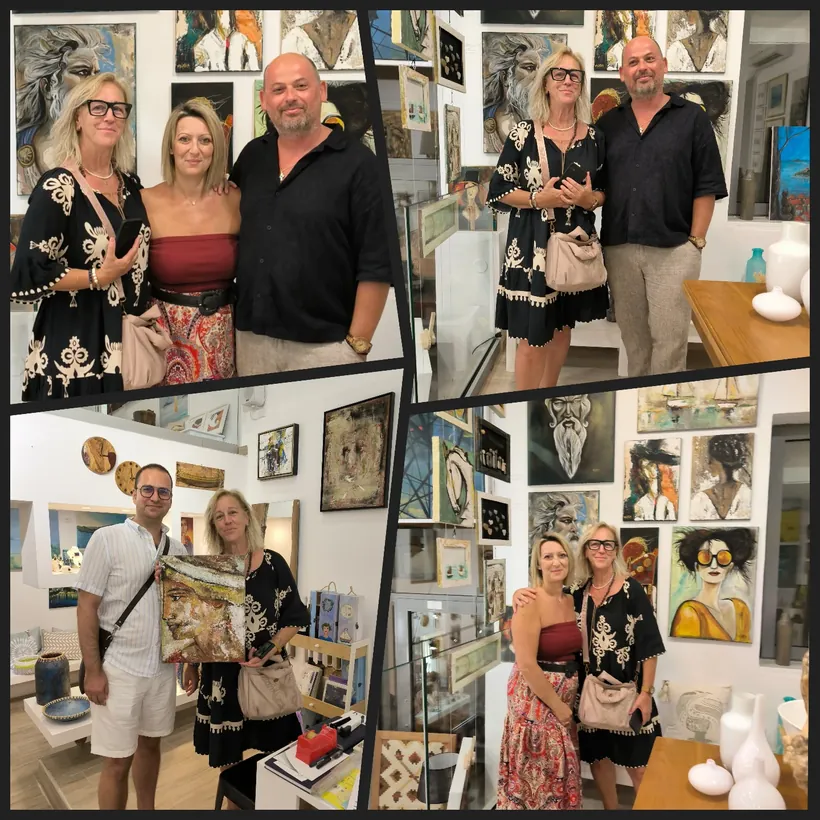 Visitors at Reborn Project Gallery, Skiathos